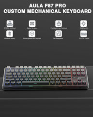 AULA F87 Pro Wireless Mechanical Keyboard(Side-Printed)