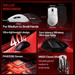 Delux M900mini PRO Wireless Gaming Mouse