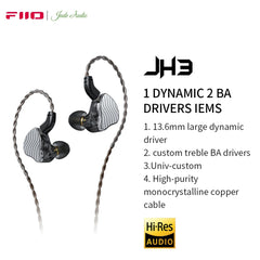 FiiO JH3 In-ear Earphone IEM HiFi Audio