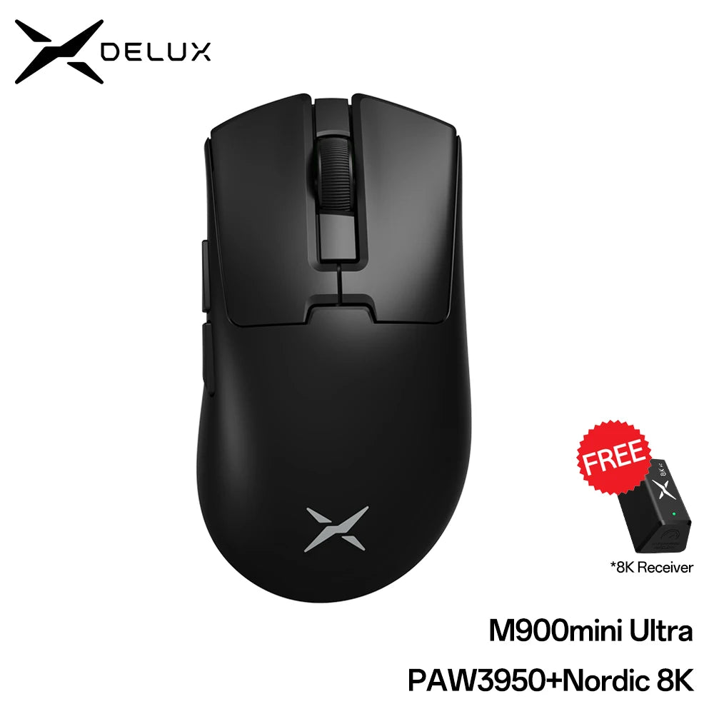 Delux M900mini Ultra 8KHz Wireless Gaming Mouse  PAW3950